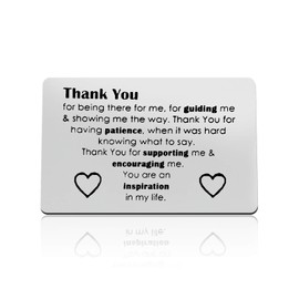 Thank You Gifts for Teacher Coworker Friends Thank You for Being There for Me for Guiding Me and Showing Me the Way Wallet Insert Card Appreciation Gifts for Mentor Guidance Counselor
