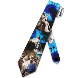 Religious Ties Mens Biblical Scene Necktie Cross Tie Christian Neckties