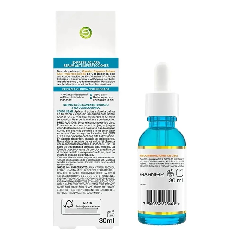 Garnier Express Aclara Serum Anti Acne 30 Ml