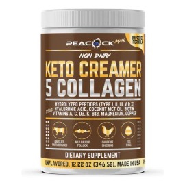 Peacock Max Crema Cafe Colageno Keto Polvo 12.2 Oz Multipack                                                                                          