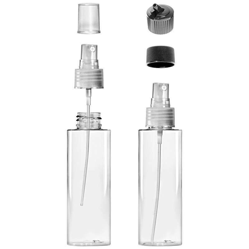 VViViD Empty Clear Plastic BPA-Free 4 Ounce Spray Bottles w/Twist