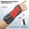 Infrared Red Light Therapy Wrist Brace, Right Left Hand Red