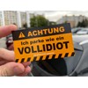 EppoBrand 30x Achtung Ich parke wie ein Vollidiot Funny Cards