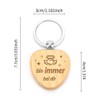 Nurplexl Wooden Keyring Gift for Mum, Gift For Dad, Gift