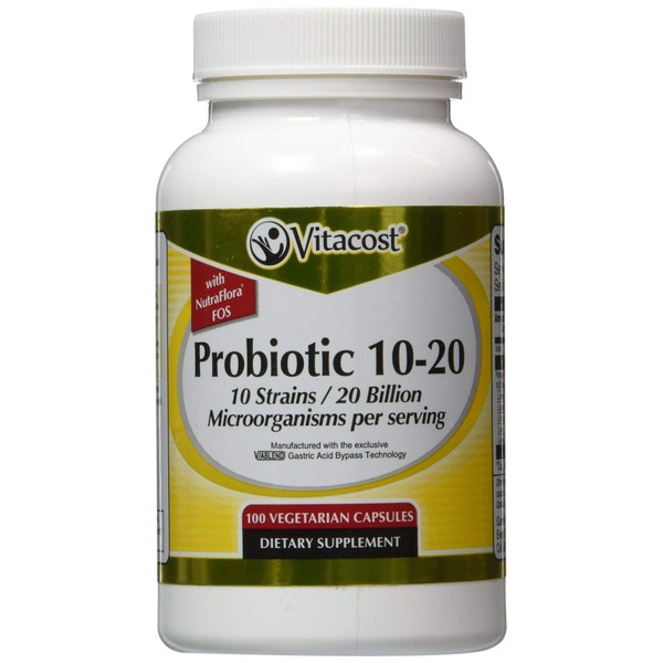 Vitacost Probiotic 10-20 - 20 Billion CFU** - 100 Vegetarian Capsules