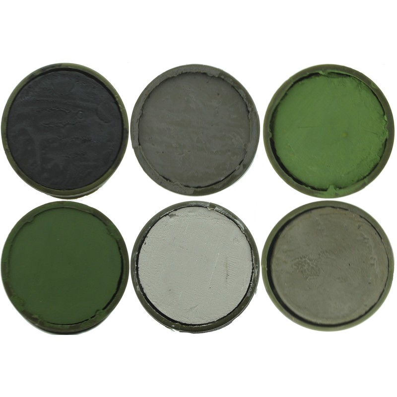 Camo Face Paint, NATO Camouflage Military Makeup Paint Sticks (3