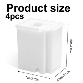 4pcs Waste Ink Pad Replacement, Ink Tank Maintenance Box with Absorbent Sponge for EPSON Ecotank ET-2800 ET-2803 ET-4800 L3110 L3250