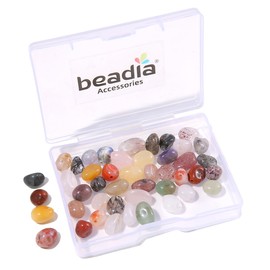 BEADIA Natural Irregular Freeform Mix Colored Stone Beads for DIY Jewelry Making 5-8mm 38cm