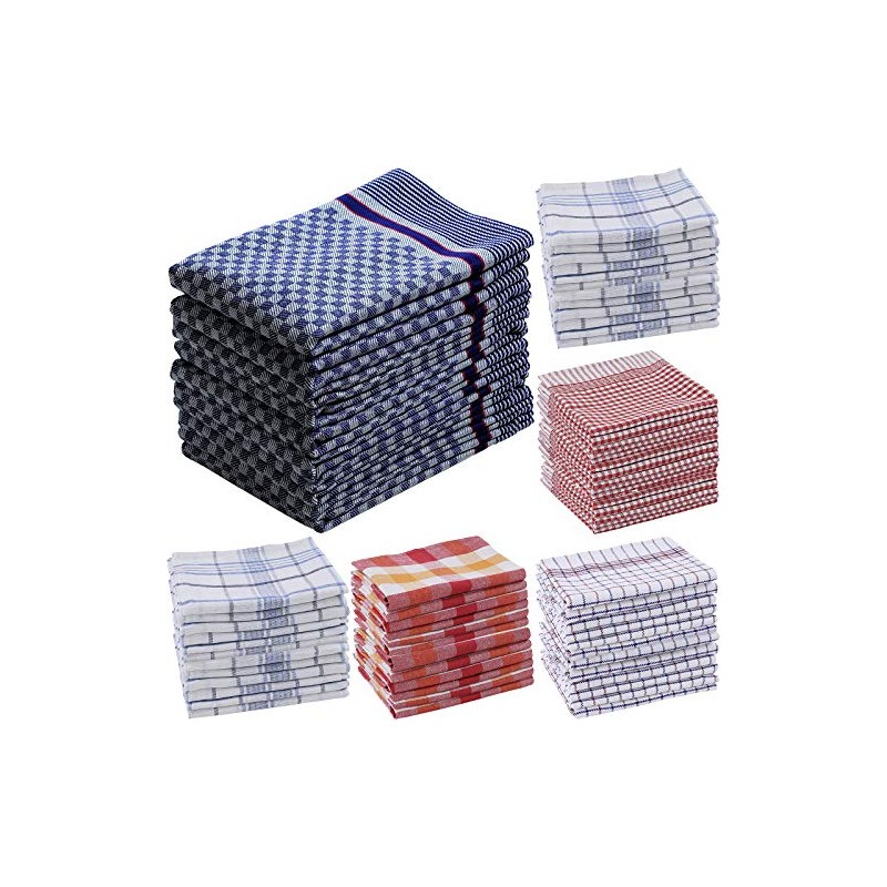 Heim24h Set of 5 Tea Towels 100 x 50 cm,