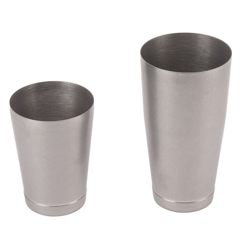 304 Stainless Steel Cocktail Shaker 2 Section Bartending Mixer Bar