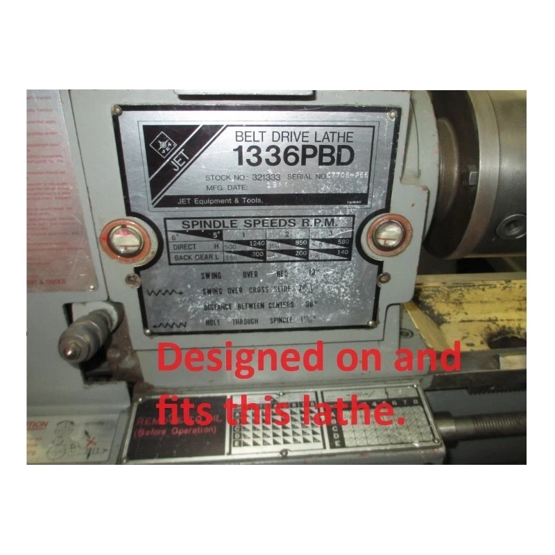 K3Dprinttech Fits Jet 1336 PBD lathe carriage Dial Indicator Holder!