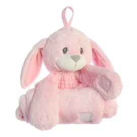 EBBA Little Pitter Pattern Bunny Napping Pal Plush Blanket 28"