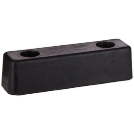 Buyers Products B5760 Molded Rubber Bumper, 2 X 2-1/4 X 7-3/4, Set of Two Bumpers For Truck And Trailer Protection, Durable Dock Bumper For Equipment And Delivery Bays