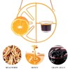 AIMALL Decorative Hummingbird Feeder with Orange Citrus Design – 7.08”