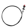 Camotokiit 55204 Control Cables,Adjustable Throttle Cables with 2 in. Black