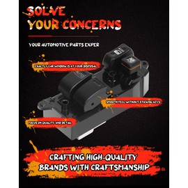 cciyu Master Power Window Switch 8482008010 Front Left Driver Side Window Control Switch Fit for Scion TC 2007-2008, for Toyota Echo 2000-2005, for Toyota for Sienna 1998-2001