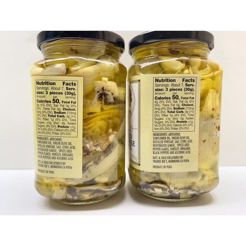 Trader Joe's 2 Packs Trader Joe's Grilled Artichokes Halves Total