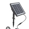 Outdoor Solar Lawn Lights Waterproof 2200mAh Battery Warm White Light