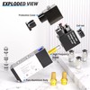 TAILONZ PNEUMATIC 1/8"NPT Solenoid Valve 4V110-06 DC12V Single Coil Pilot-Operated