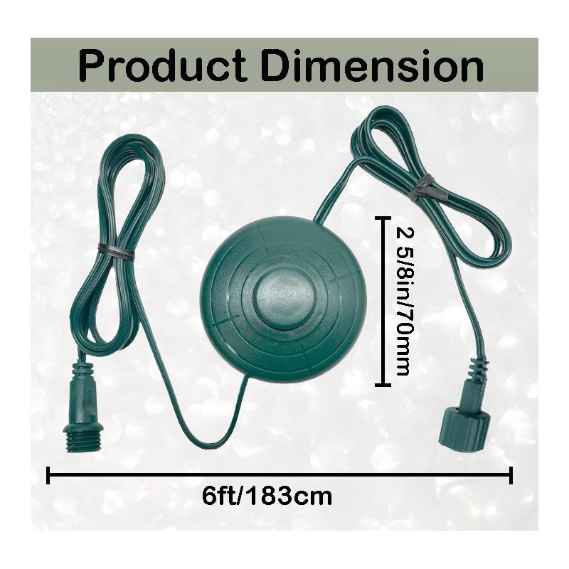 5/8 inch Plug Power Cord with On/Off Foot Switch Raintight