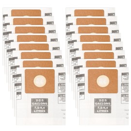 16 Pack 90668 Shop Vac Filter Bags Compatible with Shop Vac 2-2.5 Gallon Wet/Dry Vacuum | Type B 90668 9066800 9066833 All Around EZ QAM70 and CMXZVBE38774 Premium Disposable Dust Collection Bags