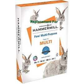 Replacement For Hammermill Fore Multi-Purpose 20 Pound Copy Paper, A4, 210mm x 297mm, 1 Ream, 500 Sheets, Made in USA, Sourced From American Family Tree Farms, 96 Bright, Acid Free. (10)