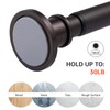 BRIOFOX Industrial Shower Curtain Rod - Never Rust Non-Slip 43-72