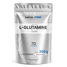 Glutamina En Polvo 350g Aminoácidos L-glutamina Raíces Pro Sin Sabor