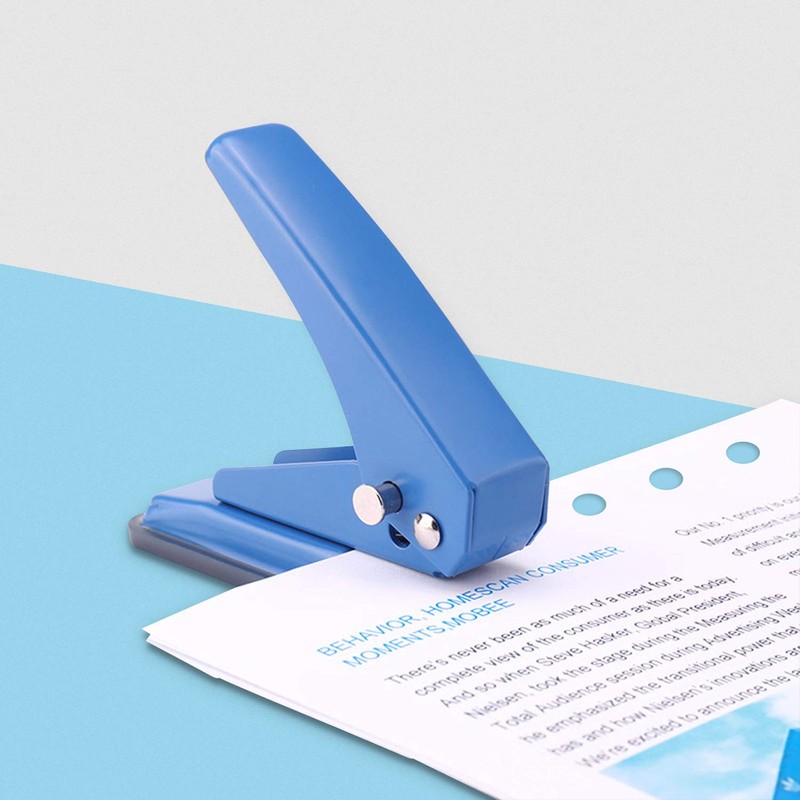 Single Handheld 1/4 Inches Hole Puncher, 20 Sheet Punch Capacity