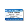 Epilepsy Awareness Medical Awareness Badge, Emergency Information Card