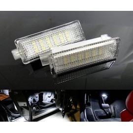RZG 2x LED Interior Courtesy Footwell Under Door Step Boot Light White For E82 F20 F22 E90 E92 M3 F30 F32 E60 F10 X3 X5 X6 Cooper Clubman