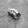 ECSiNG Handheld Shower Head Elbow Adapter G1/2" Shower Connector 45
