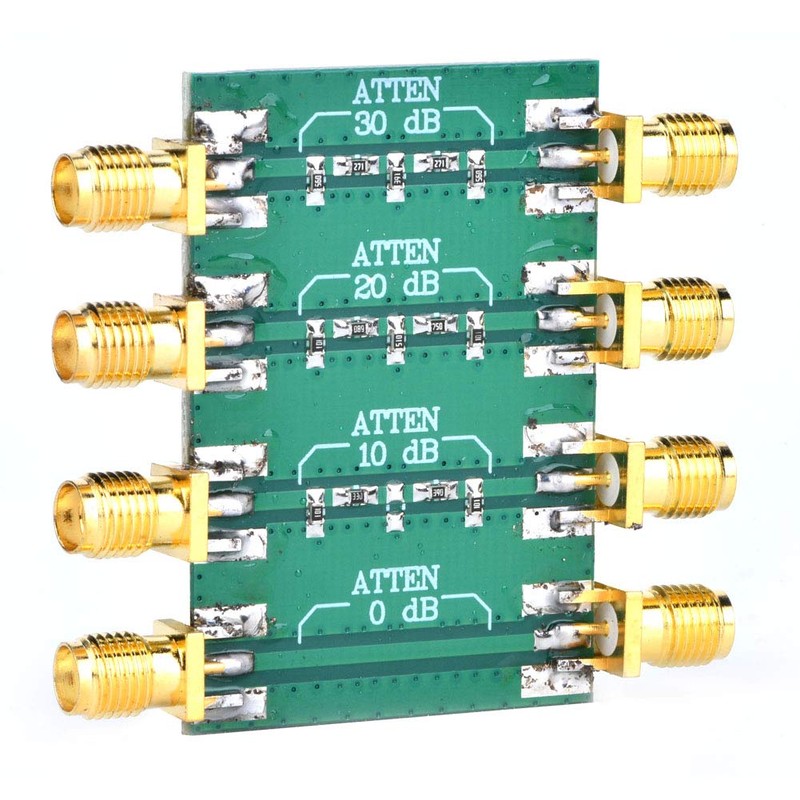 AUNMAS High Frequency Attenuator, DC-4.0GHz 23dBm Fixed Attenuator SMA Double