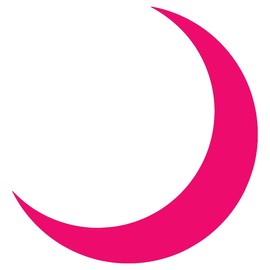 NBFU Decals Crescent Moon Galaxy (Pink) (Set of 2) Premium Waterproof Vinyl Decal Stickers for Laptop Phone Accessory Helmet Car Window Bumper Mug Tuber Cup Door Wall Decoration