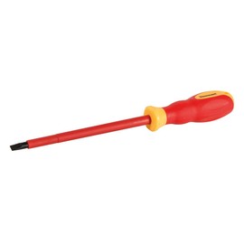 Silverline 438986 VDE Soft-Grip Electricians Screwdriver Slotted 1.2 x 6.5 x 150mm
