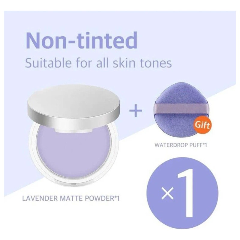 Polvo Mate De Lavanda, Polvo Facial De Control De Aceite