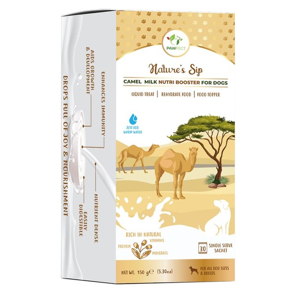 Pawfect Nature's Sip Camel Milk for Dogs - Made with