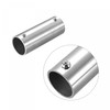 sourcing map Rail Pipe Fitting 2-Way 100mm Length 202 Stainless