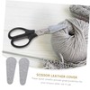 SAFIGLE 2Pcs Leather Scissors Protector Case Lightweight Barber Shear Cover