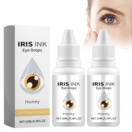 Utapossin Augenfarbwechsel-Tropfen, ausgefallene Tropfen ändern Ihre Augenfarbe,Augenfarbe ändern Tropfen Fancy Drops Augenfarbwechsel-Tropfen Farbverändernde Augentropfen Zum Aufhellen (Honey)