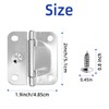 4PCS Coolers Stainless Steel Replacement Hinges,Hinges kit for Colemans Coolers