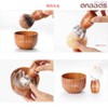 Shaping Brush Set, Beard Brush, Stainless Steel Razor Stand, Perfect