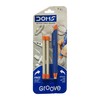 Groove Retractable Click Pencil Eraser, Orange Body, Pack of 1,