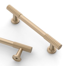 Asidrama 10 Pack 3.75 Inch(96mm) Champagne Copper Cabinet pulls Kitchen Cabinet Handles, Cabinet Pulls Kitchen Cabinet Hardware for Cupboard Drawer Pulls