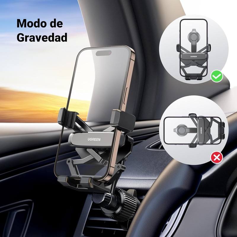 UGREEN Soporte Celular Automóvil Giratoria 360°