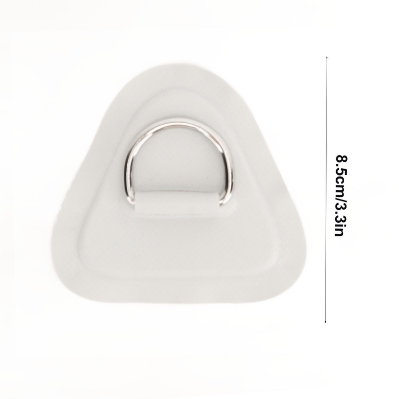 4 Pcs D Ring Patch Stainless Steel D Ring Pad