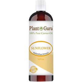 Sunflower Oil 16 oz Cold Pressed Carrier 100% Pure Natural For Skin, Body, Face, and Hair Growth Moisturizer. Great For Creams, Lotions, Lip balm and Soap Making