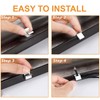 MOROBOR 60Pcs Gutter Hooks, Galvanized Clips for Hanging Outdoor Lights,