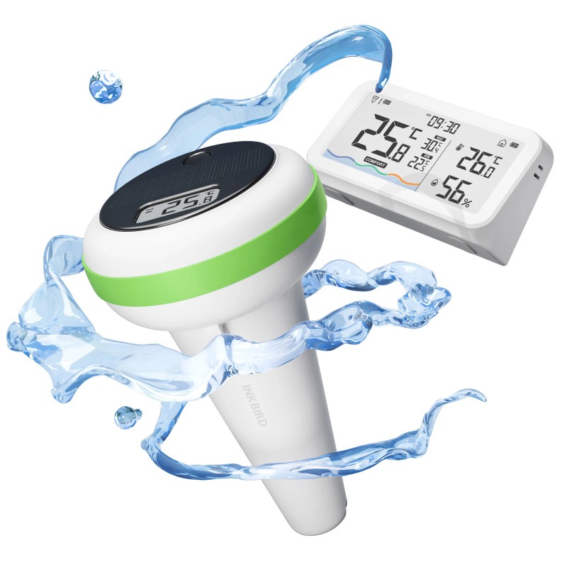 Inkbird Solar Powered Wireless Pool Thermometer Floating Spas Thermometer Aquarium