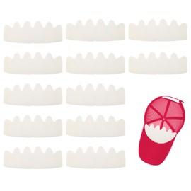 WOOPSOO 6 Pcs Unisex-Adult White Felt Polyester Fiber Baseball Cap Inserts, Flexible, Breathable, Reusable, Sweat Liner, Hat Support Brim for Fitted Ball Sports Cap Insert